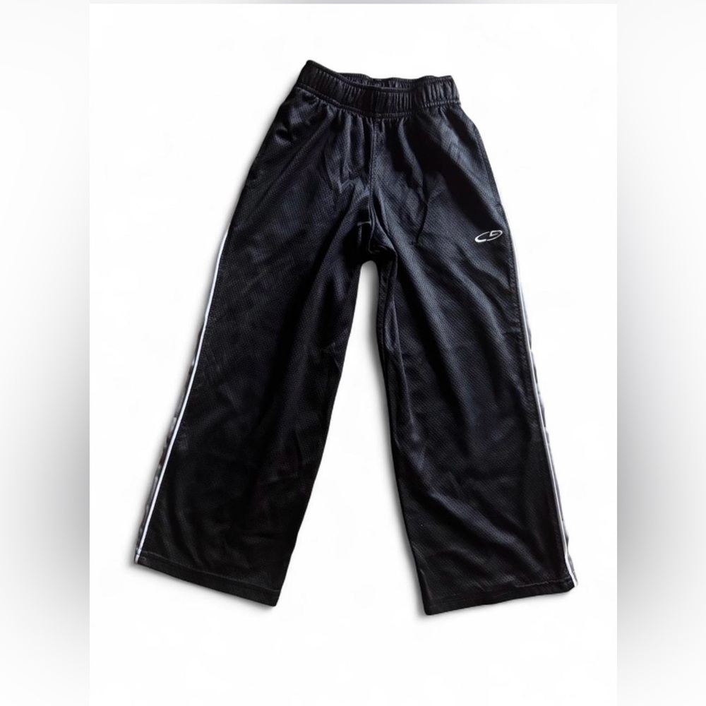 C9 Champion Boys Mesh Track Pants Black Silver Stripe S (6/7)